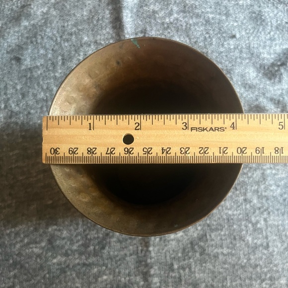 Vintage Hammered Copper Vase - Picture 5 of 6